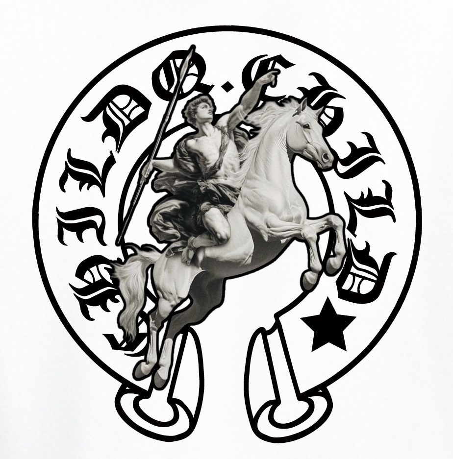 Horse Frame Hoodie White