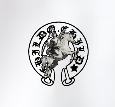 Horse Frame Hoodie White