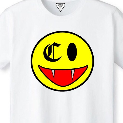 Killer Smiley Swarovski T-shirt White