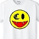 Killer Smiley Swarovski T-shirt White
