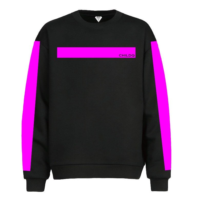 Vivid Pink Line set Black