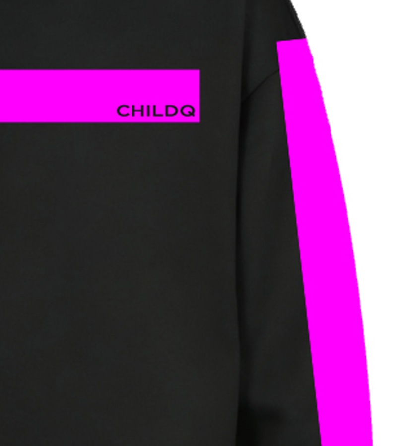 Vivid Pink Line set Black