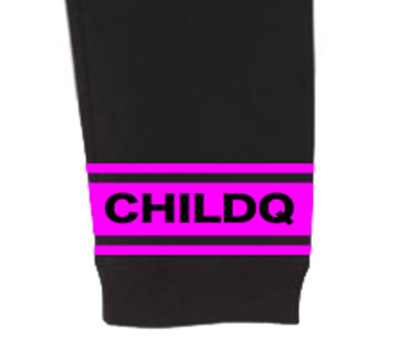 Vivid Pink Line set Black