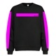 Vivid Pink Line set Black