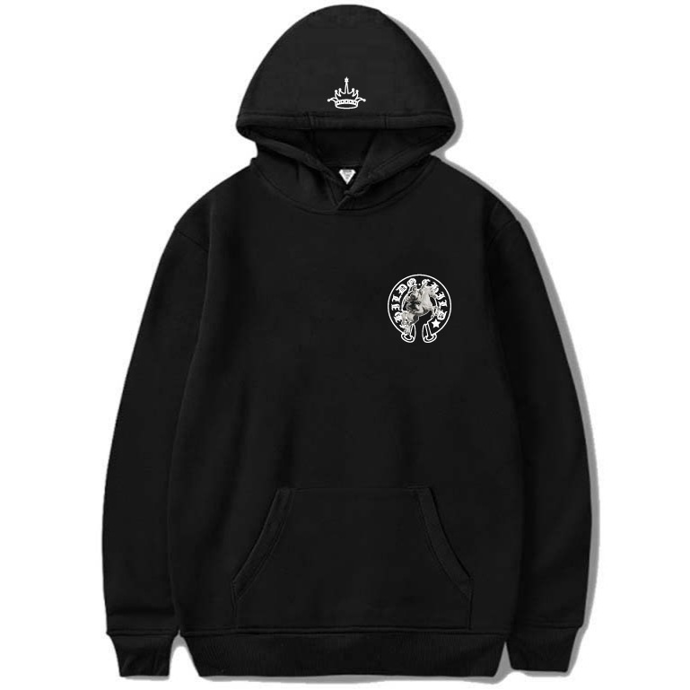 Horse Frame Hoodie Black
