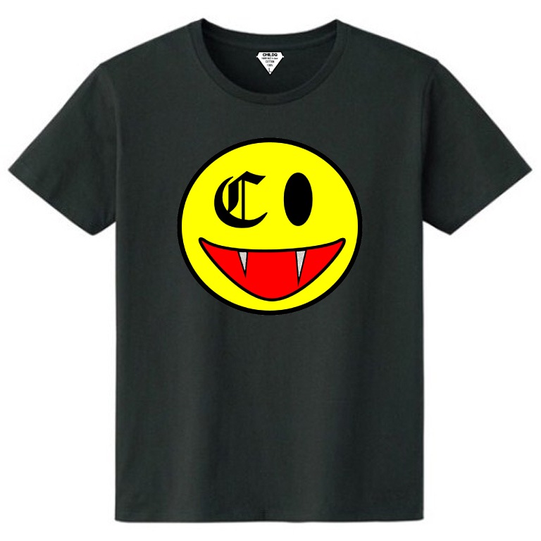 Killer Smiley Swarovski T-shirt Black