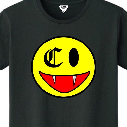 Killer Smiley Swarovski T-shirt Black