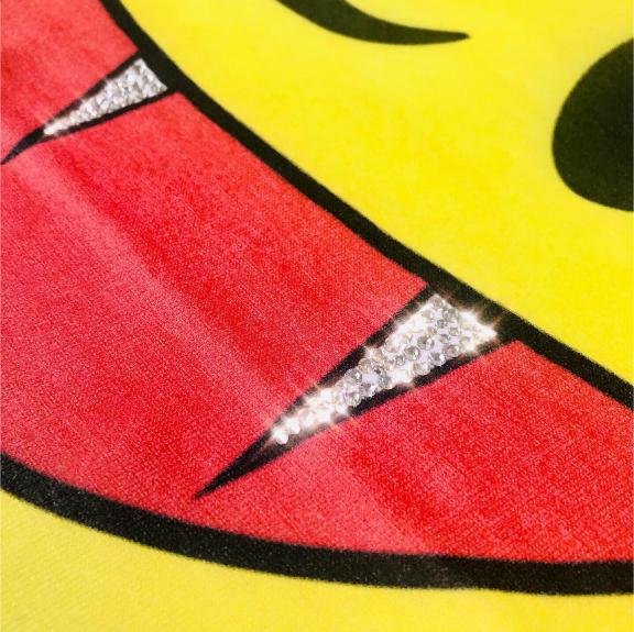 Killer Smiley Swarovski T-shirt Black