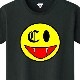 Killer Smiley Swarovski T-shirt Black