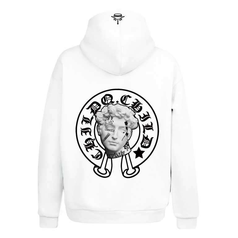 David Frame Hoodie White