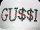 GU$$I Swarovski cap white
