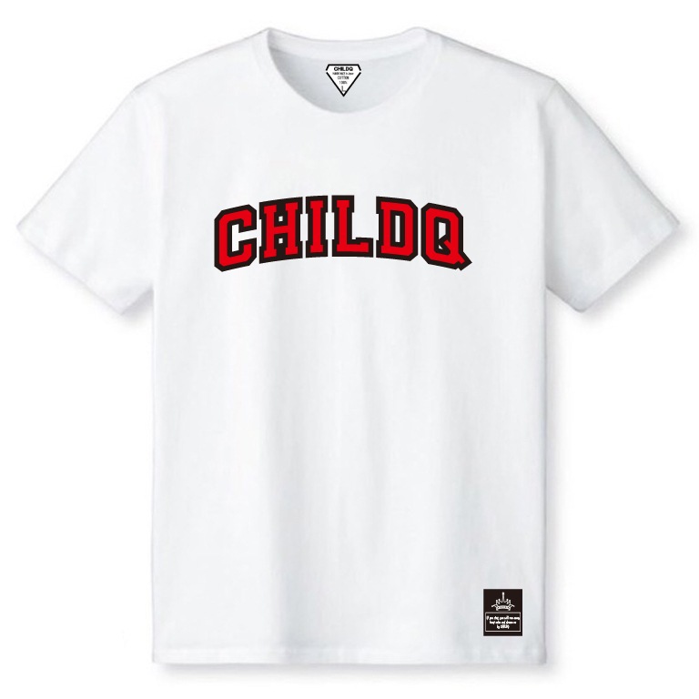 College font style T-shirt White