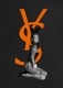 YS sweat Orange Black