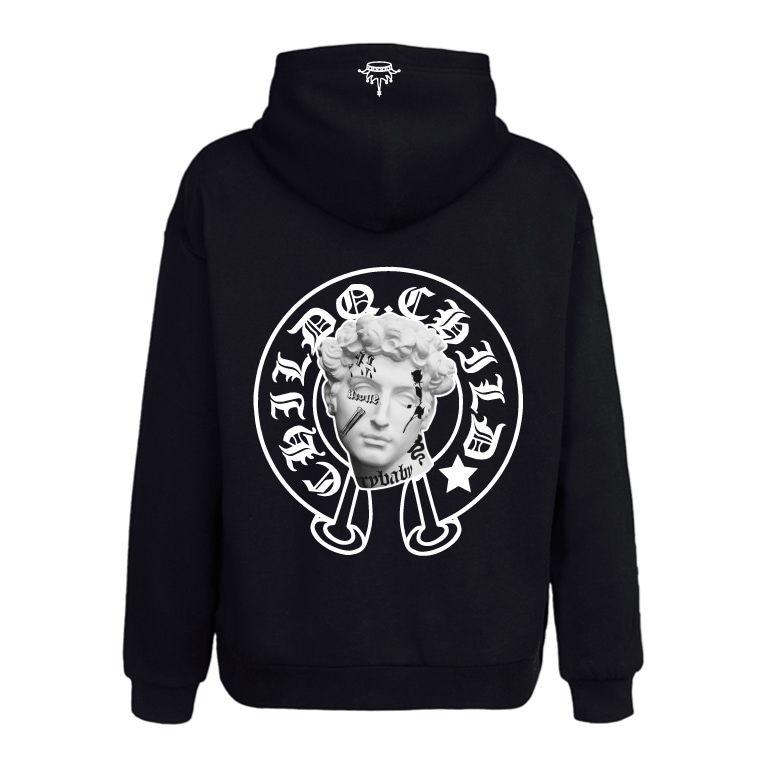 David Frame Hoodie Black