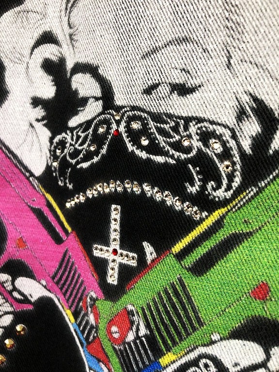 �ڿ��̸��꾦�ʡ�Marilyn Swarovski Damage Crush Denim Jacket