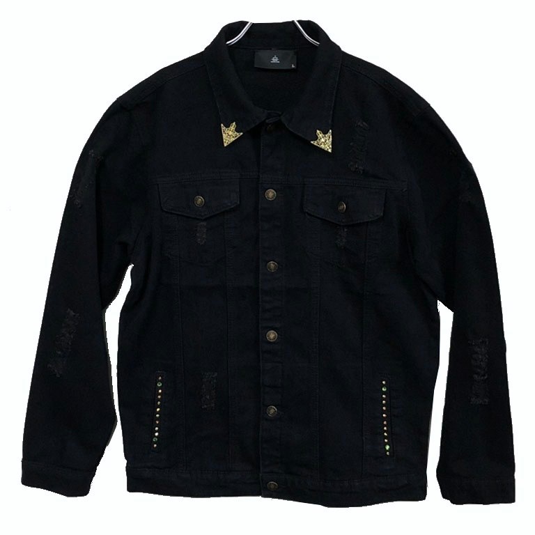 �ڿ��̸��꾦�ʡ�Marilyn Swarovski Damage Crush Denim Jacket