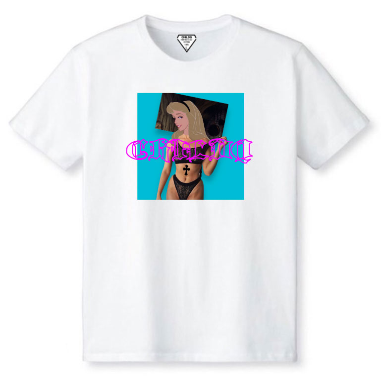 Pop Art Girl N.o7 White T-shirt