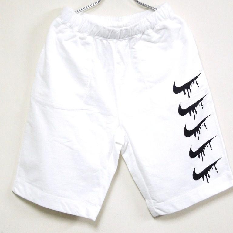 Parody Melt Mark Half pants White