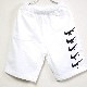 Parody Melt Mark Half pants White