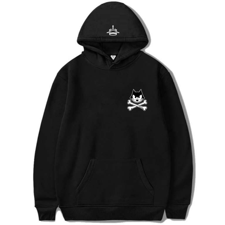 CHILDQ & FELIX Bone Hoodie Black