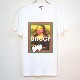 Mona Lisa Green Red Line T-shirt white