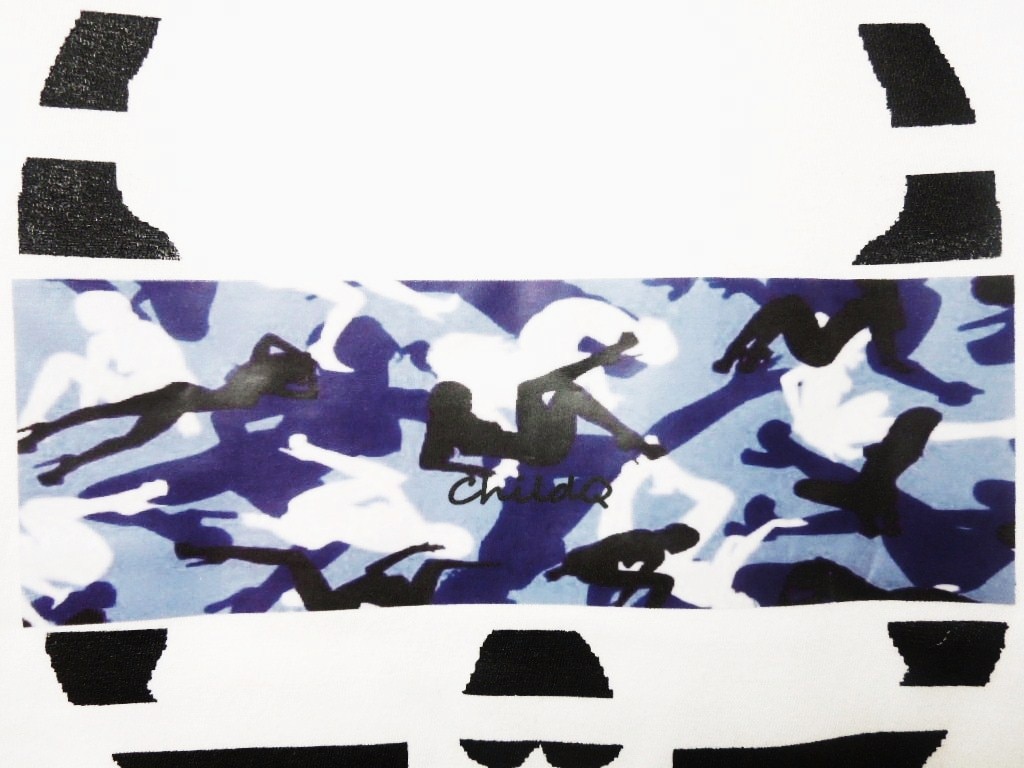 Skull camouflage��White��Blue