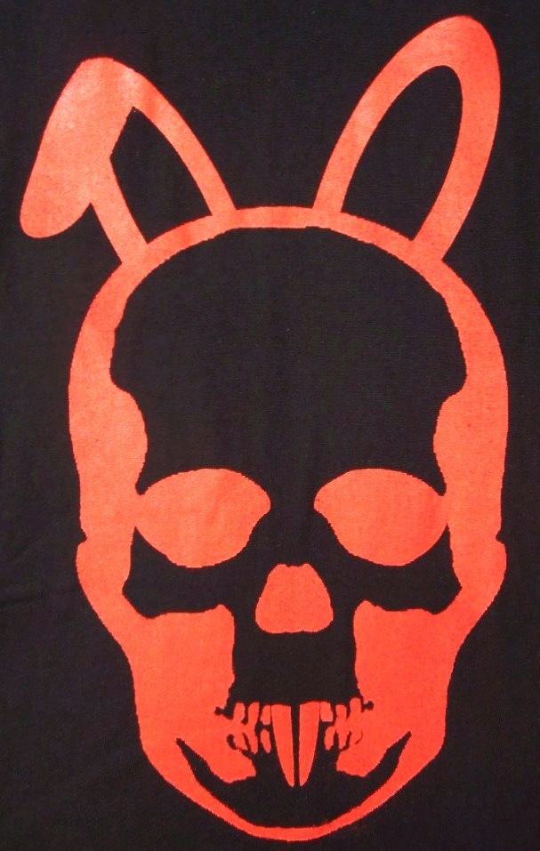 Skull Bunny T-shirt Black��Red