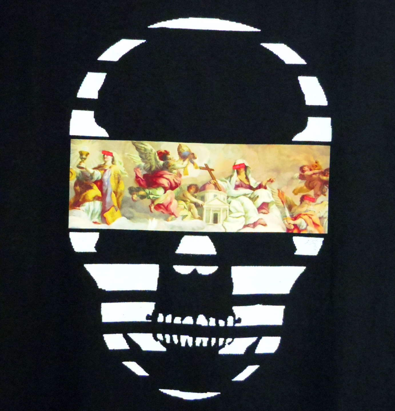 Mural Skull T-shirt black