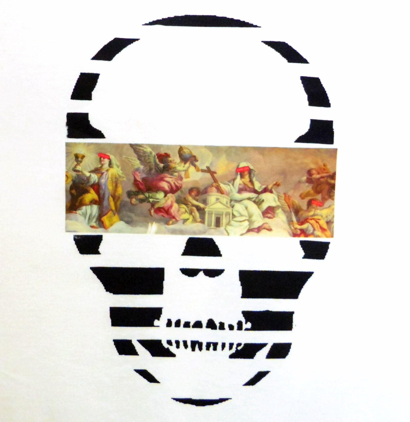 Mural Skull T-shirt  White