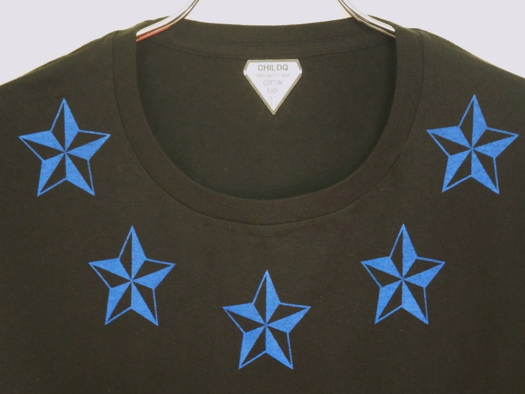 Five Rock Star T-shirt��Black��blue