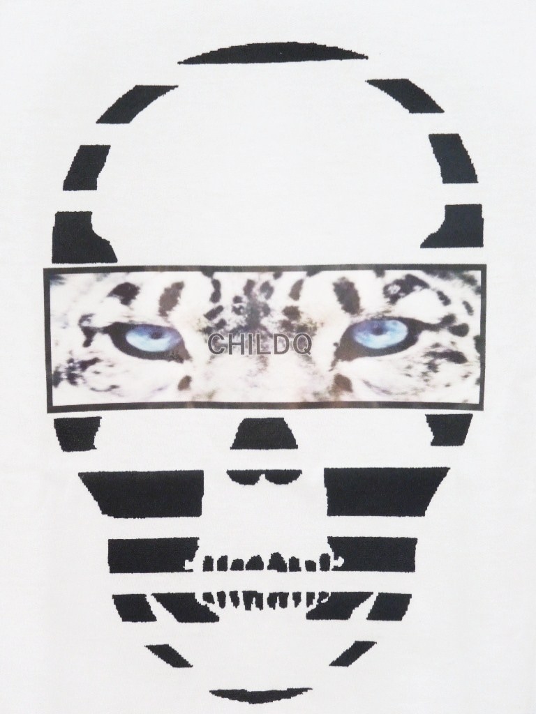 Skull White Tiger T-shirt white