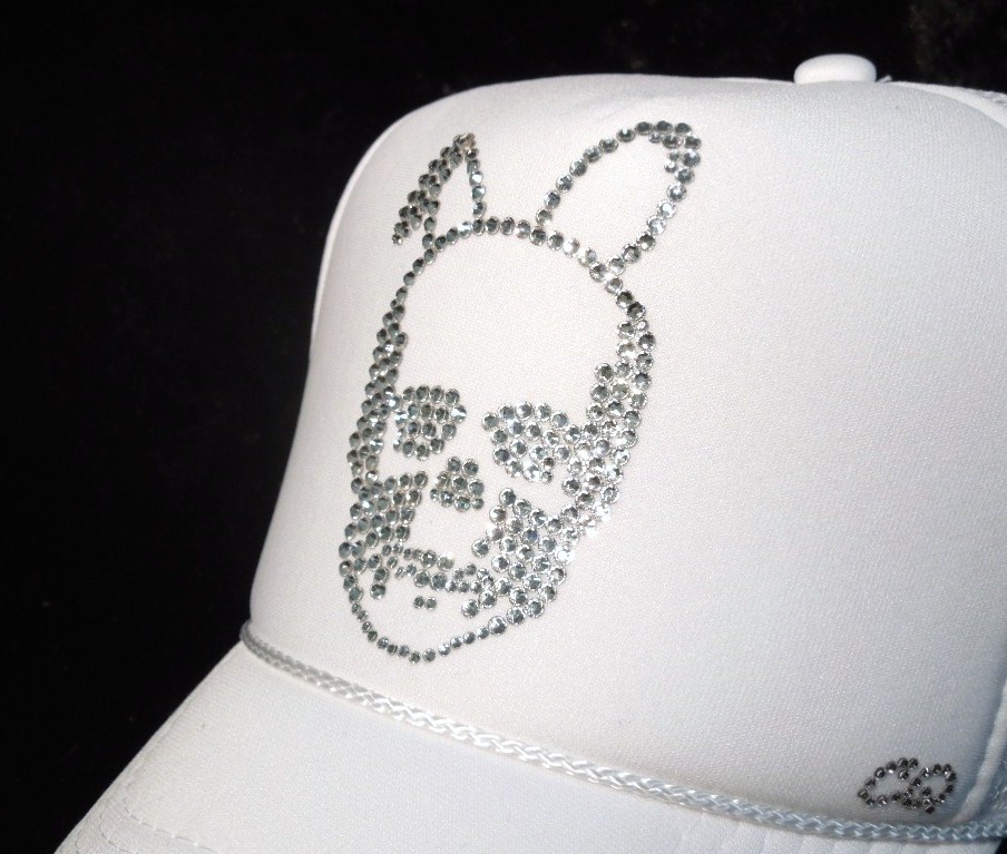 Skull Bunny Swarovski cap��White��White