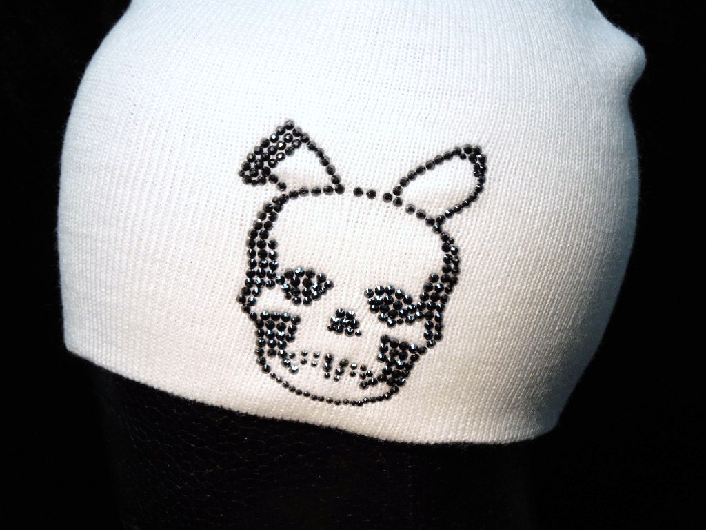 Skull Bunny Swarovski �˥åȥ���åס�white