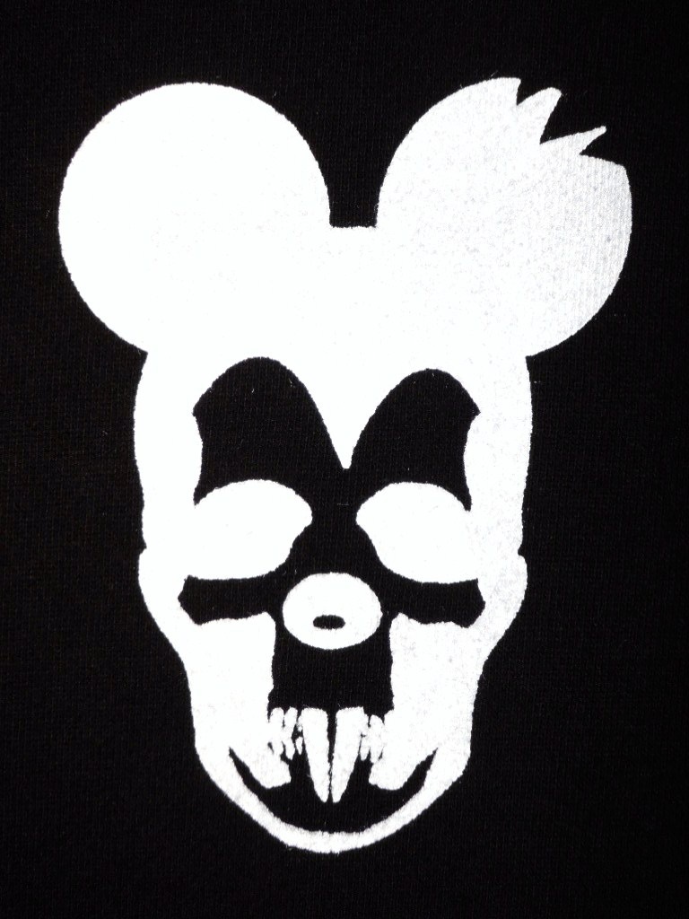 Skull Mouse  Zip up��Parker Black