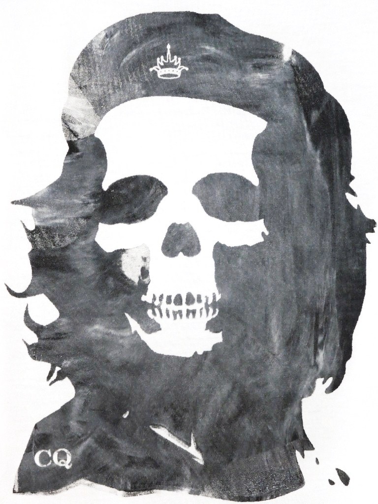 Skull Guevara Long T-shirt white