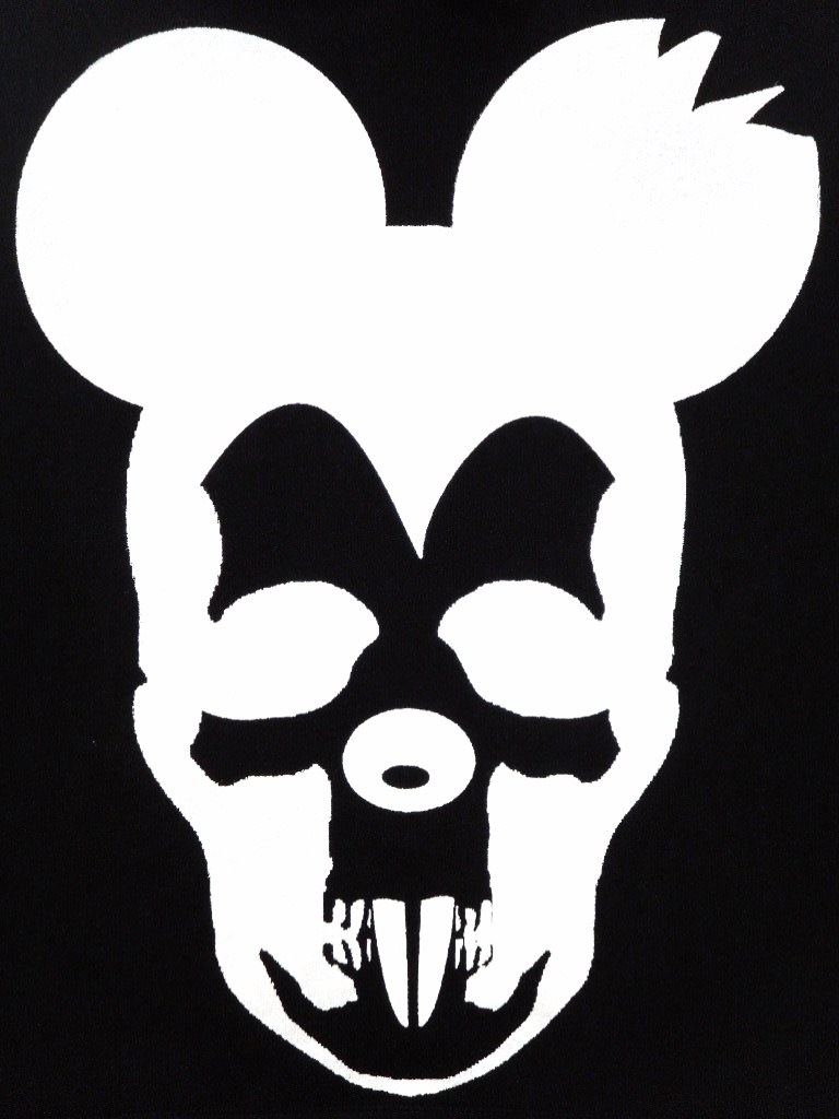 Skull Mouse Parker Black