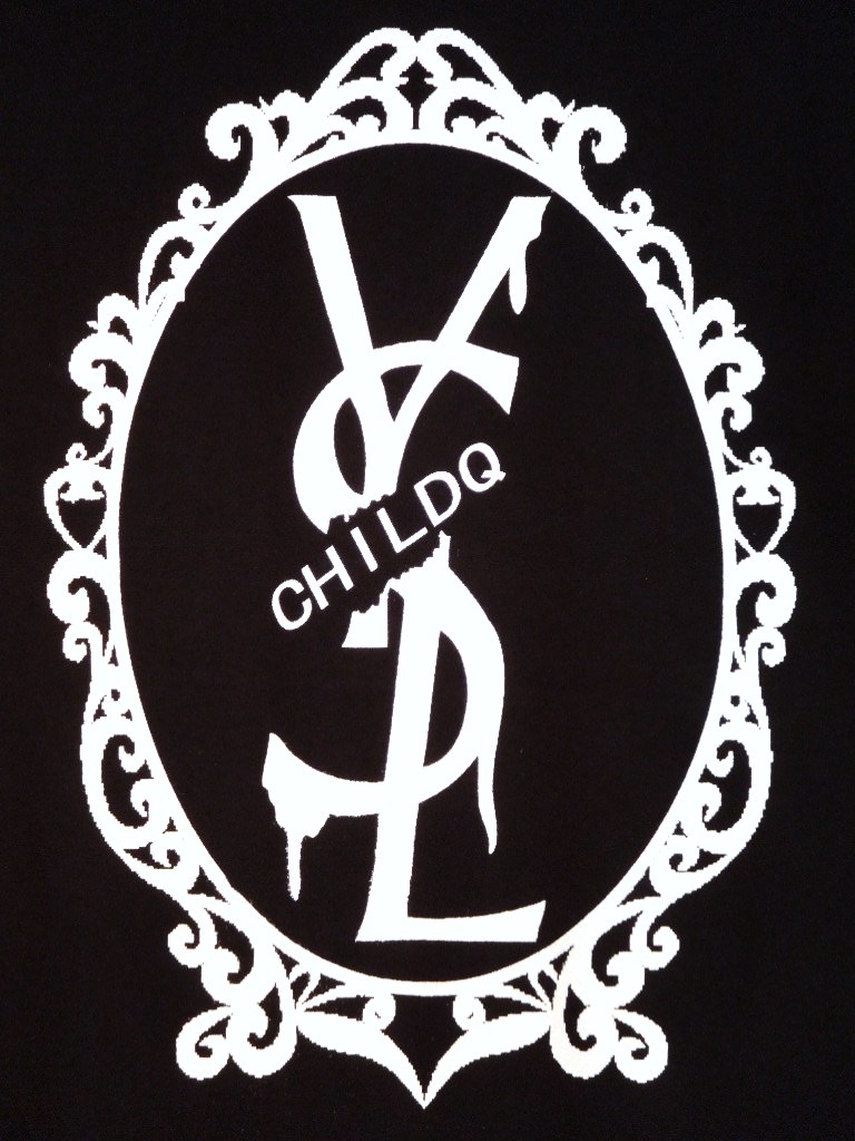 Emblem crash melt  T-shirt Black