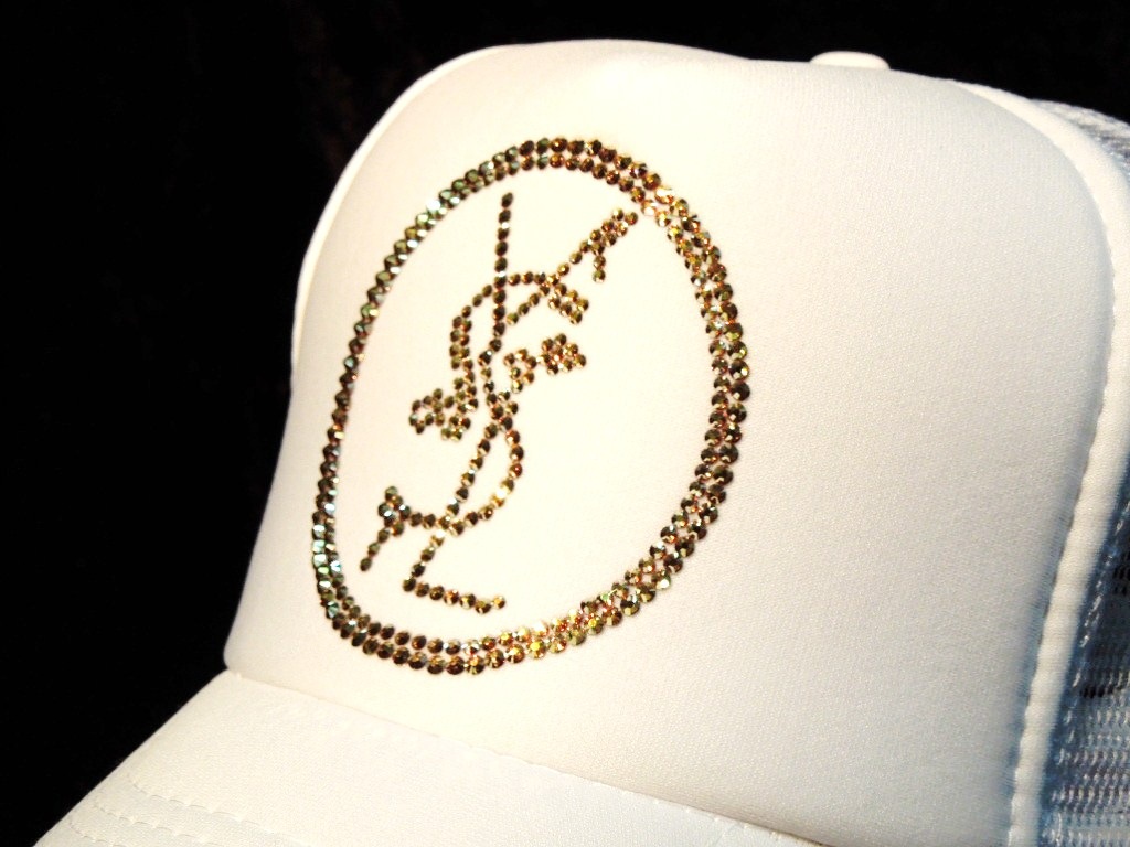 Emblem crash melt Swarovski cap White��Gold