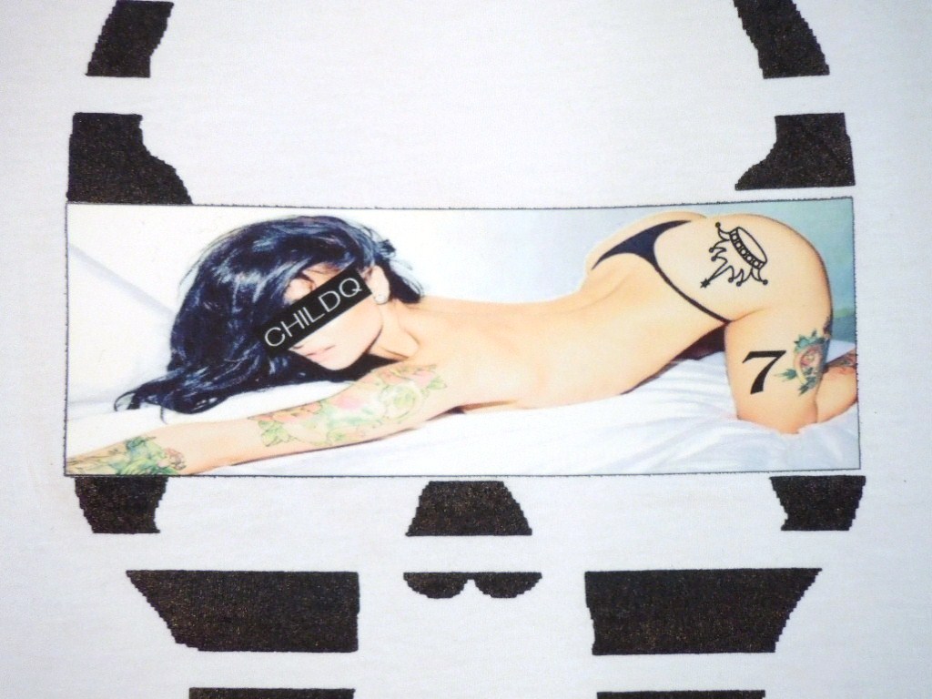 Skull Tattoo Girl NO.�� T-shirt white