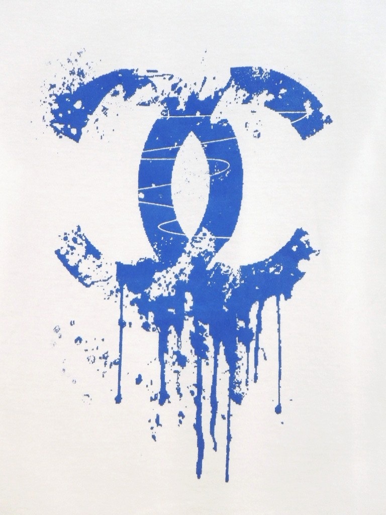 Parody Melting T-shirt white��Blue