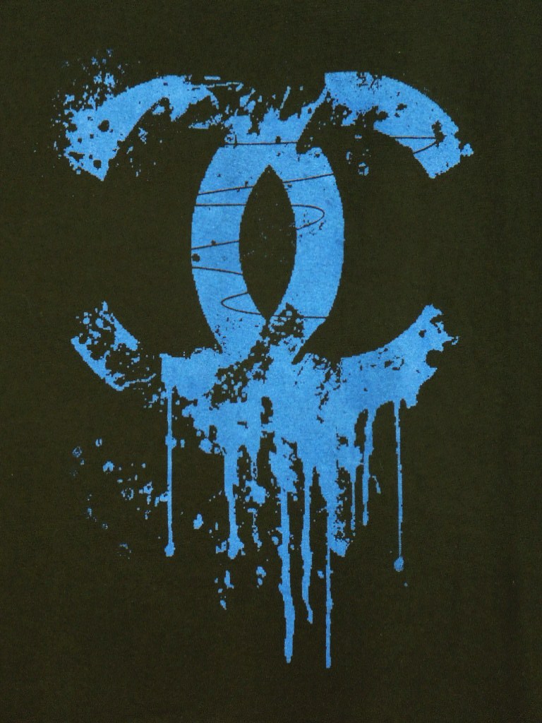 Parody Melting T-shirt Black��Blue