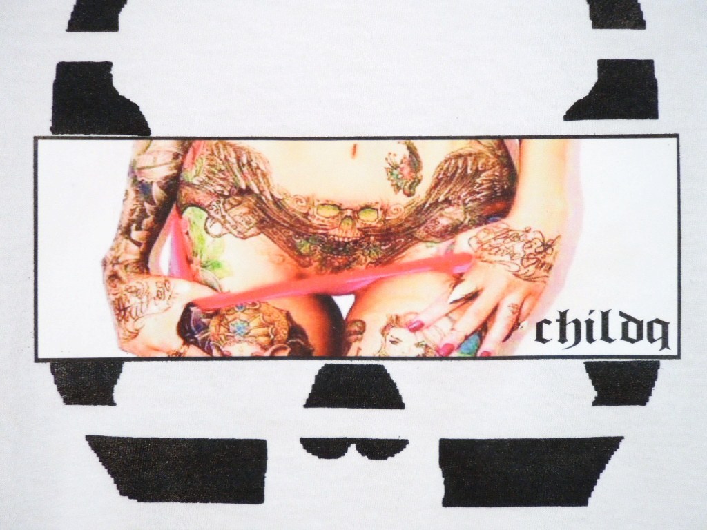 Skull Tattoo Girl NO.�� T-shirt White