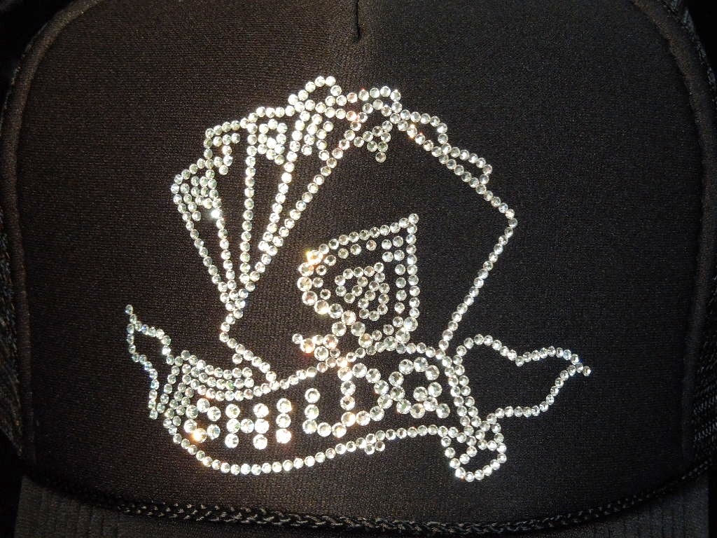 Trump Swarovski cap black