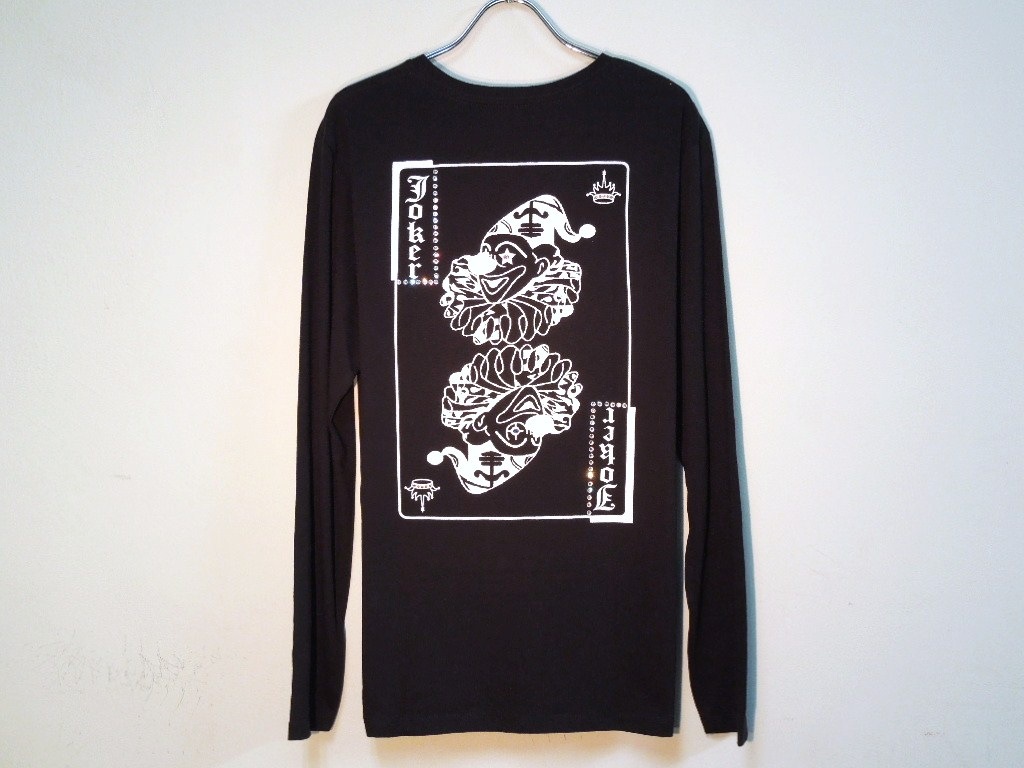 Joker Casino Swarovski��Long T-shirt Black