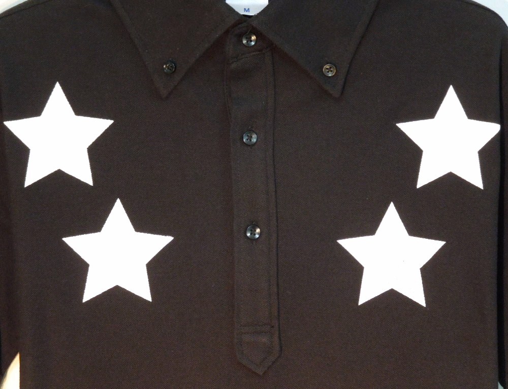 Star polo shirt black��white