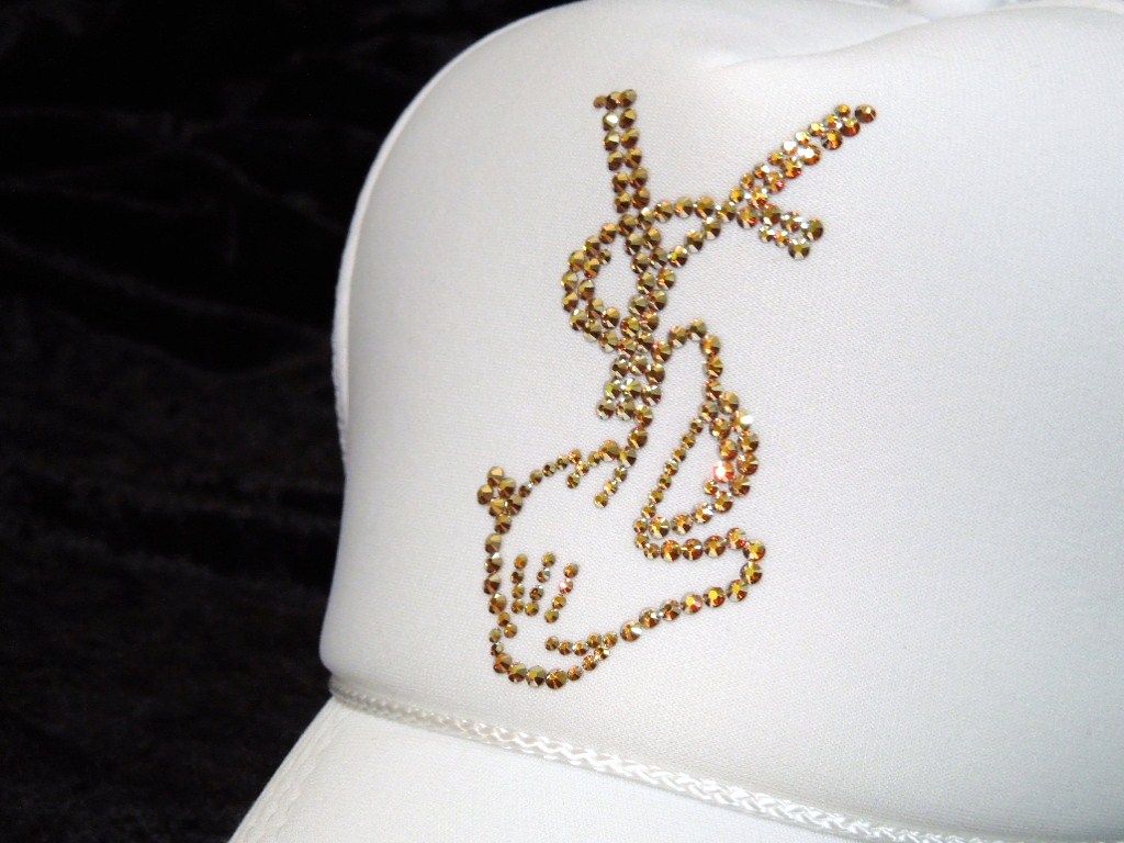 Parody Hand Swarovski Cap White��Gold