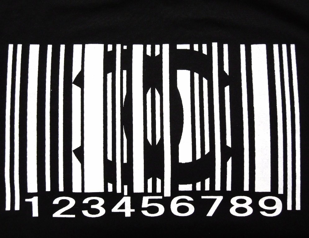 Parody bar code T-shirt black