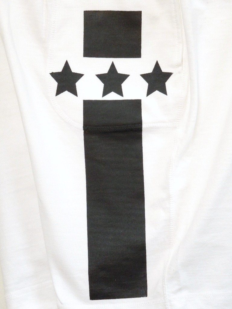 Line Star Half pants White