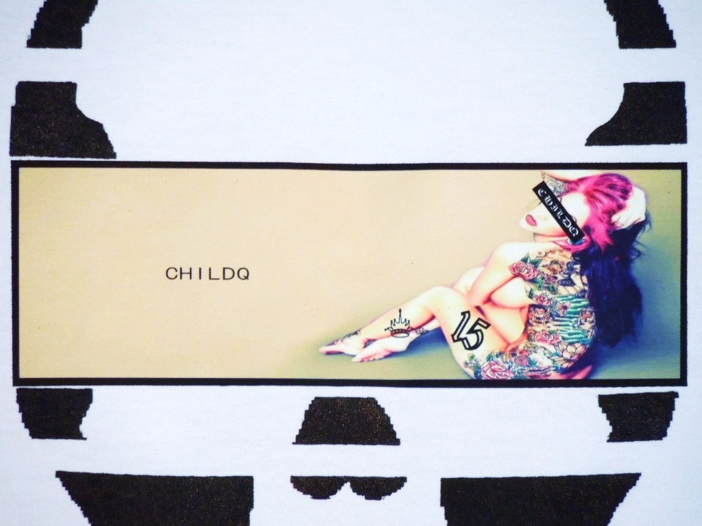 Skull Tattoo Girl NO.��5 T-shirt��White