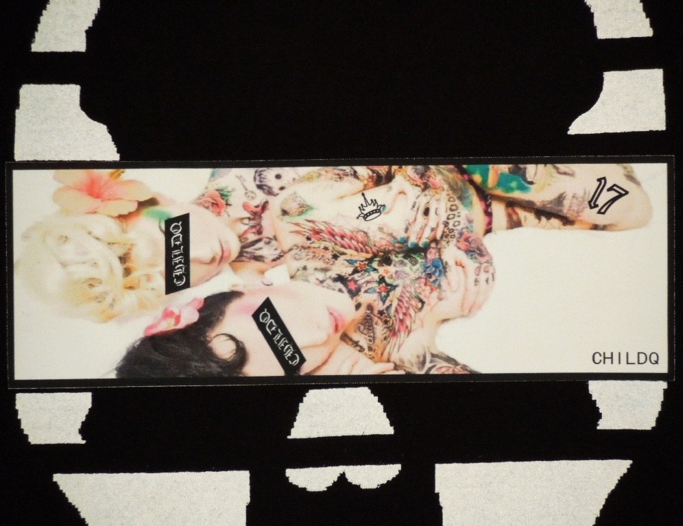 Skull Tattoo Girl NO.��7 T-shirt��Black
